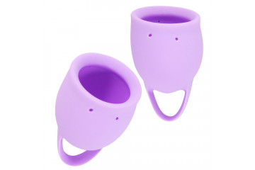 Набор из 2 сиреневых менструальных чаш Orchid