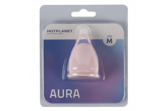 Розовая менструальная чаша Aura M