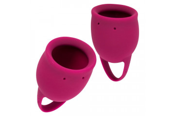 Набор из 2 малиновых менструальных чаш Peony