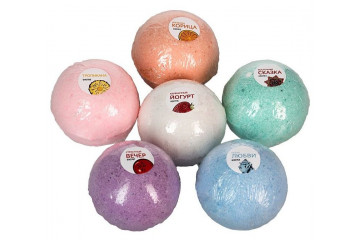 Бомбочки для ванны Клубничный йогурт - 5 шт.(118 гр.)