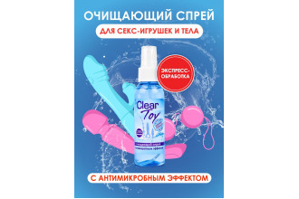 Очищающий спрей Clear Toy с антимикробным эффектом - 100 мл.