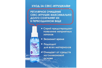 Очищающий спрей Clear Toy с антимикробным эффектом - 100 мл.