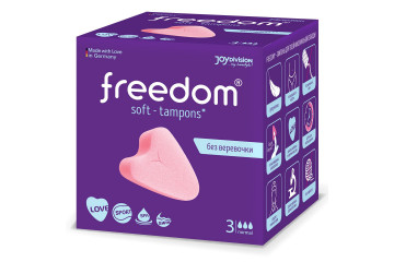Женские гигиенические тампоны без веревочки FREEDOM normal - 3 шт.