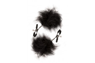Зажимы для сосков с пухом FEATHERED NIPPLE CLAMPS
