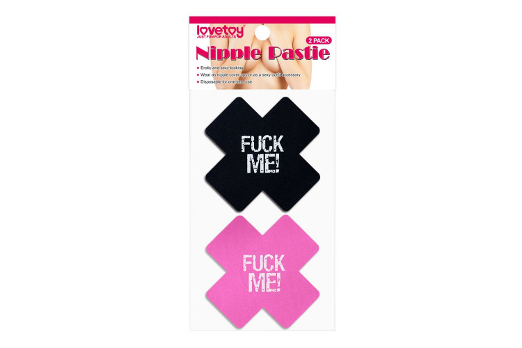 Набор из 2 пар пэстисов Cross Pattern Nipple Pasties