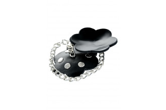 Черные пэстис с цепочкой Theatre