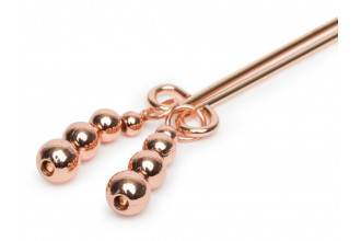 Золотистые зажимы для сосков и клитора All Sensation Nipple and Clitoral Chain