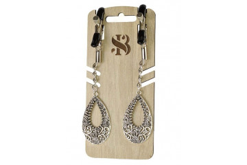 Изысканные зажимы на соски с подвесками Шахерезада