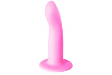 Розовый нереалистичный дилдо Emotional - 13 см.