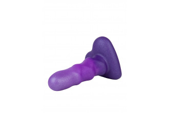 Фиолетовый нереалистичный дилдо Unicorn Max - 12,5 см.
