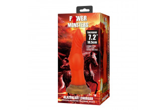 Силиконовый фантазийный фаллоимитатор Hero - 18,5 см.