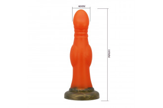 Силиконовый фантазийный фаллоимитатор Hero - 18,5 см.