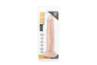 Телесный фаллоимитатор без мошонки с присоской Dr. Skin Realistic Cock Basic 7.5 - 19 см.