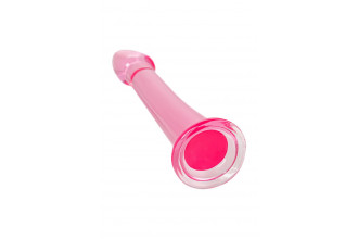 Розовый нереалистичный фаллоимитатор Jelly Dildo XL - 22 см.