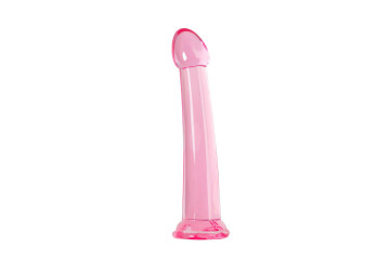 Розовый нереалистичный фаллоимитатор Jelly Dildo XL - 22 см.