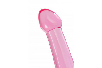 Розовый нереалистичный фаллоимитатор Jelly Dildo XL - 22 см.
