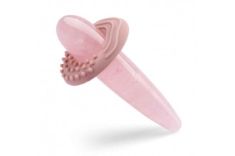Массажер Le Wand Crystal Slim Wand из розового кварца