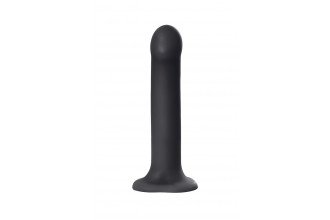 Черный фаллос на присоске Silicone Bendable Dildo L - 19 см.