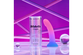 Фаллоимитатор из жидкого силикона Dildolls Utopia L - 19,5 см.