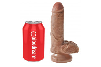 Фаллоимитатор-мулат с мошонкой 7 Cock with Balls - 19,4 см.