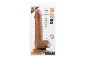 Фаллоимитатор-мулат Realistic Cock Basic 7 - 19,7 см.