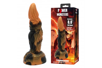 Силиконовый фантазийный фаллоимитатор Tyrannosaurus - 20,5 см.