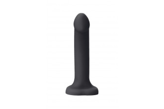 Черный фаллос с имитацией эякуляции Silicon Cum Dildo L - 19,6 см.