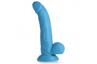 Голубой фаллоимитатор на присоске 7.5 Dildo with Balls - 21,5 см.
