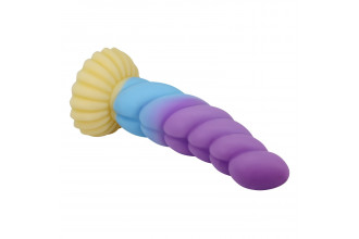 Силиконовый фантазийный фаллоимитатор Unicorn - 22 см.