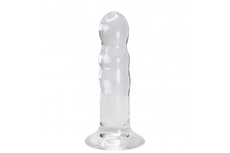 Прозрачный фаллоимитатор на присоске Gallant Jelly Dildo - 16 см.