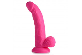 Розовый фаллоимитатор на присоске 7.5 Dildo with Balls - 21,5 см.