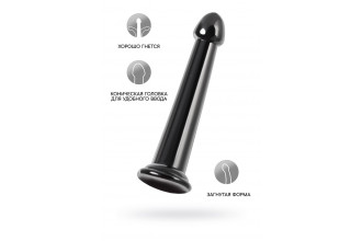 Черный нереалистичный фаллоимитатор Jelly Dildo L - 20 см.