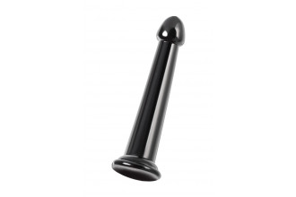 Черный нереалистичный фаллоимитатор Jelly Dildo L - 20 см.