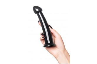 Черный нереалистичный фаллоимитатор Jelly Dildo L - 20 см.