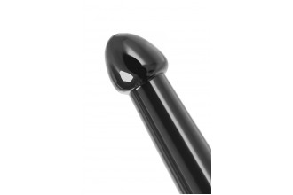Черный нереалистичный фаллоимитатор Jelly Dildo L - 20 см.