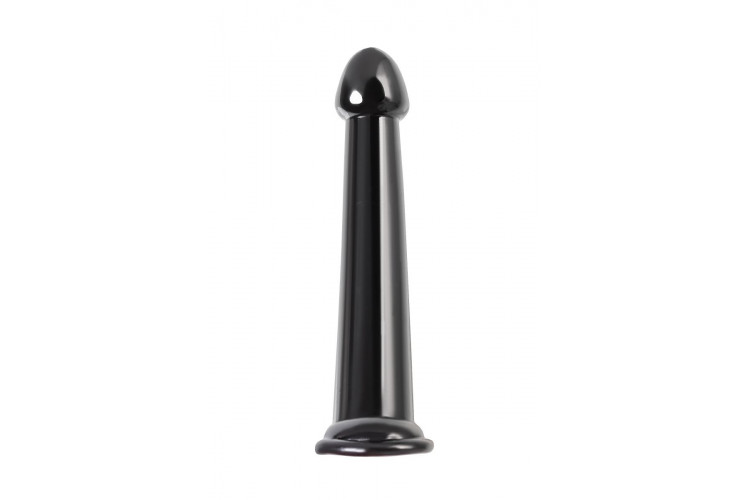 Черный нереалистичный фаллоимитатор Jelly Dildo L - 20 см.