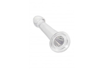 Прозрачный нереалистичный фаллоимитатор Jelly Dildo XL - 22 см.