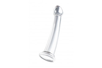 Прозрачный нереалистичный фаллоимитатор Jelly Dildo XL - 22 см.
