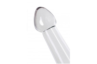 Прозрачный нереалистичный фаллоимитатор Jelly Dildo XL - 22 см.