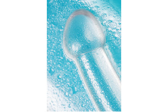Прозрачный нереалистичный фаллоимитатор Jelly Dildo XL - 22 см.