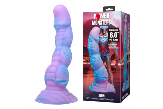 Силиконовый фантазийный фаллоимитатор Alien - 20,5 см.