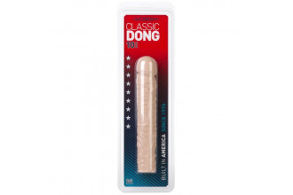 Телесный реалистичный фаллоимитатор с богатым рельефом поверхности Classic Dong - 24,5 см.