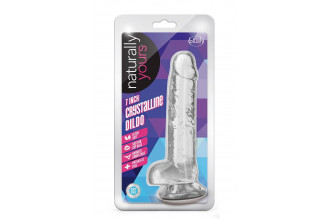 Прозрачный фаллоимитатор 7 Inch Crystalline Dildo - 17,7 см.