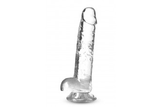 Прозрачный фаллоимитатор 7 Inch Crystalline Dildo - 17,7 см.
