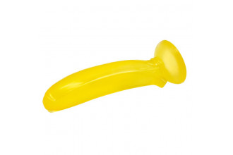 Желтый стимулятор в форме банана - 17 см. Желтый стимулятор в форме банана - 17 см.