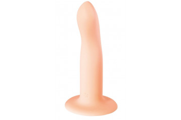 Телесный нереалистичный дилдо Stray - 16,6 см.