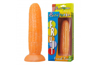 Оранжевый стимулятор в форме кукурузы - 17 см.