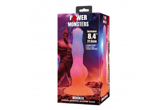 Силиконовый фантазийный фаллоимитатор Hercules - 21,5 см.