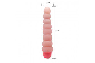 Гнущийся вибратор с хребтом Flexi Vibe Sensual Spin - 19 см.