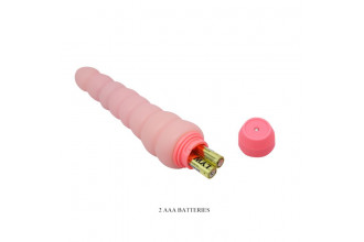 Гнущийся вибратор с хребтом Flexi Vibe Sensual Spin - 19 см.